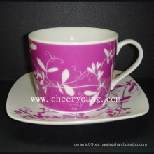 Taza y platillo de café (CY-P512A)